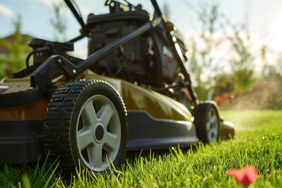 small electric mower